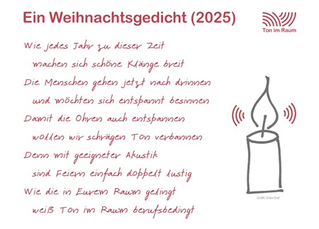 Weihnachtsgedicht Akustik 2025